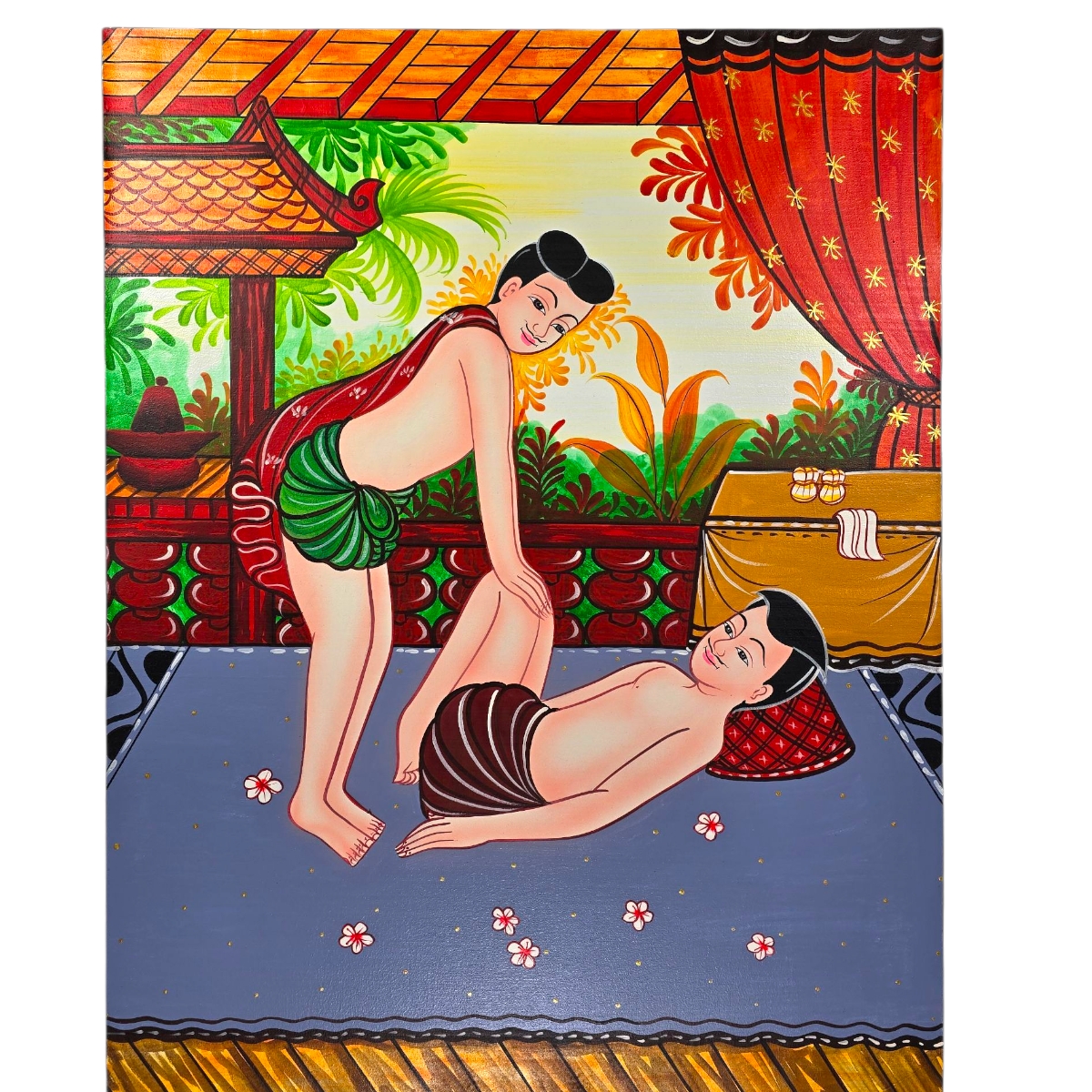 Acryl Gemälde Massage