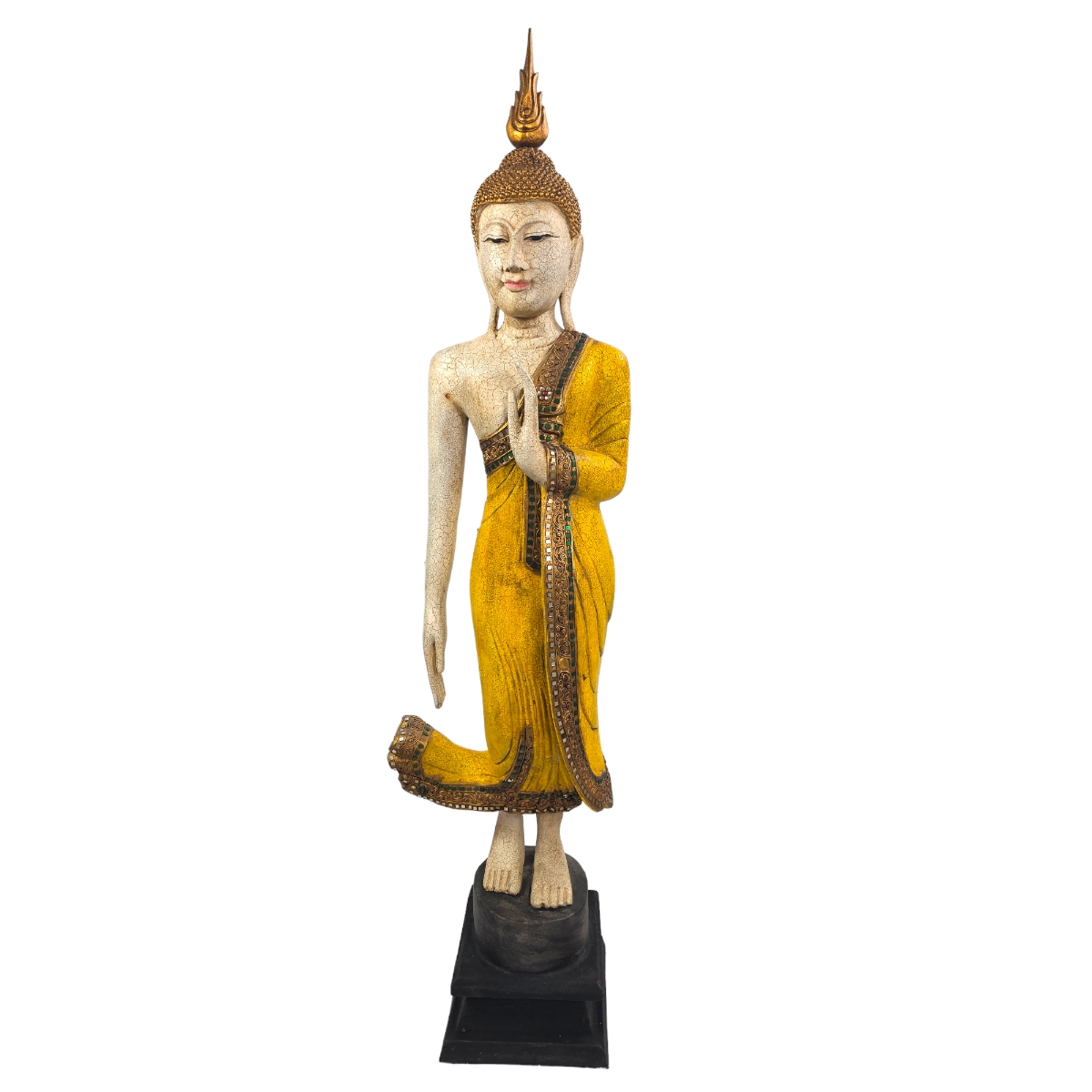 Buddha Gelb 130 cm