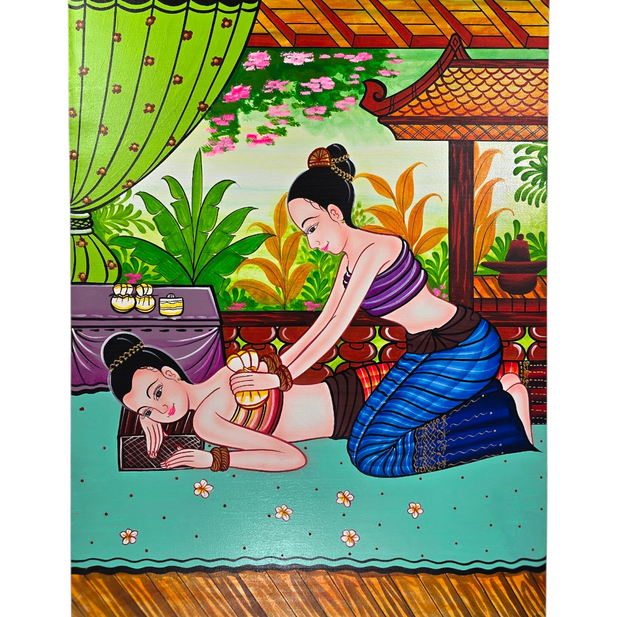 Acryl Gemälde Massage