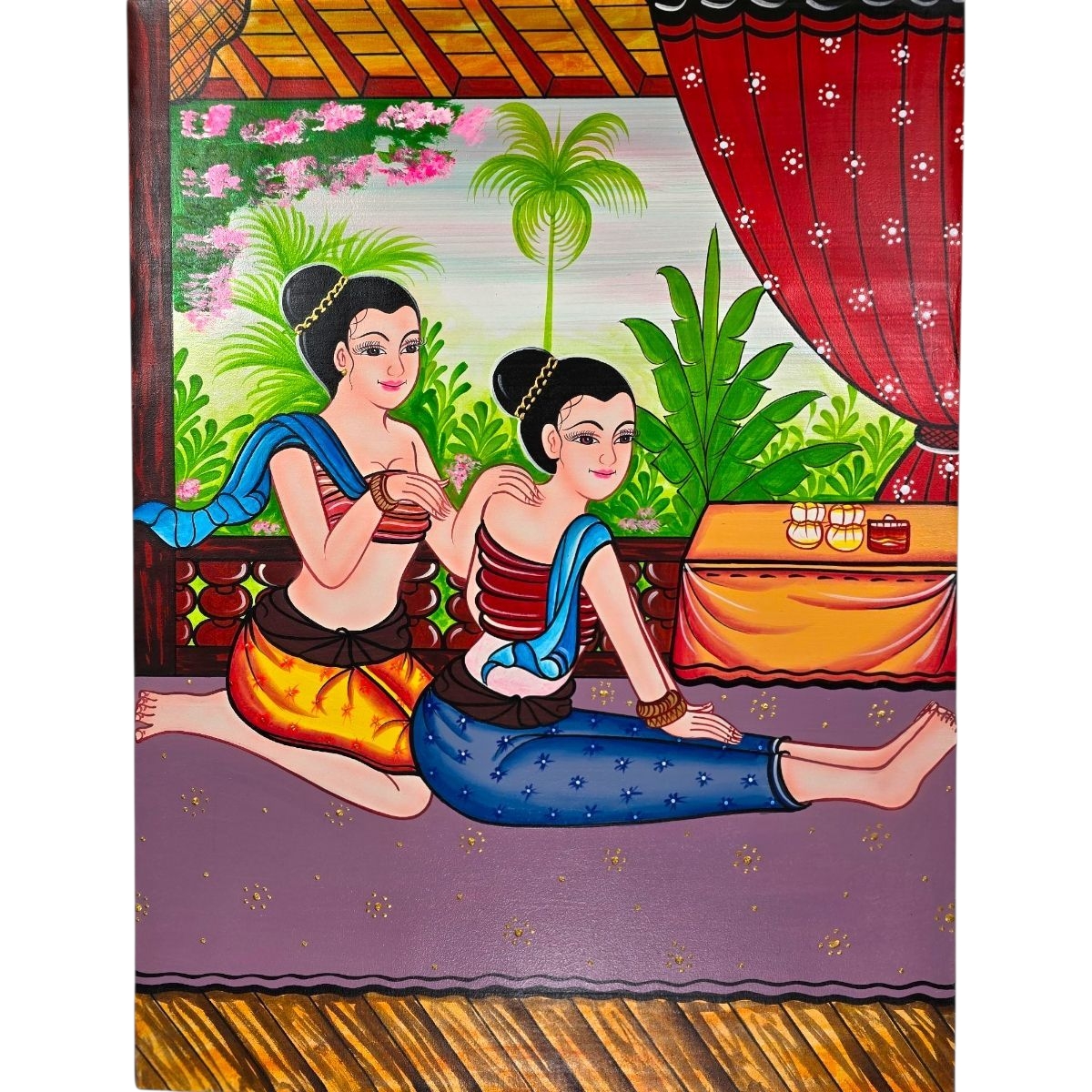 Acryl Gemälde Massage