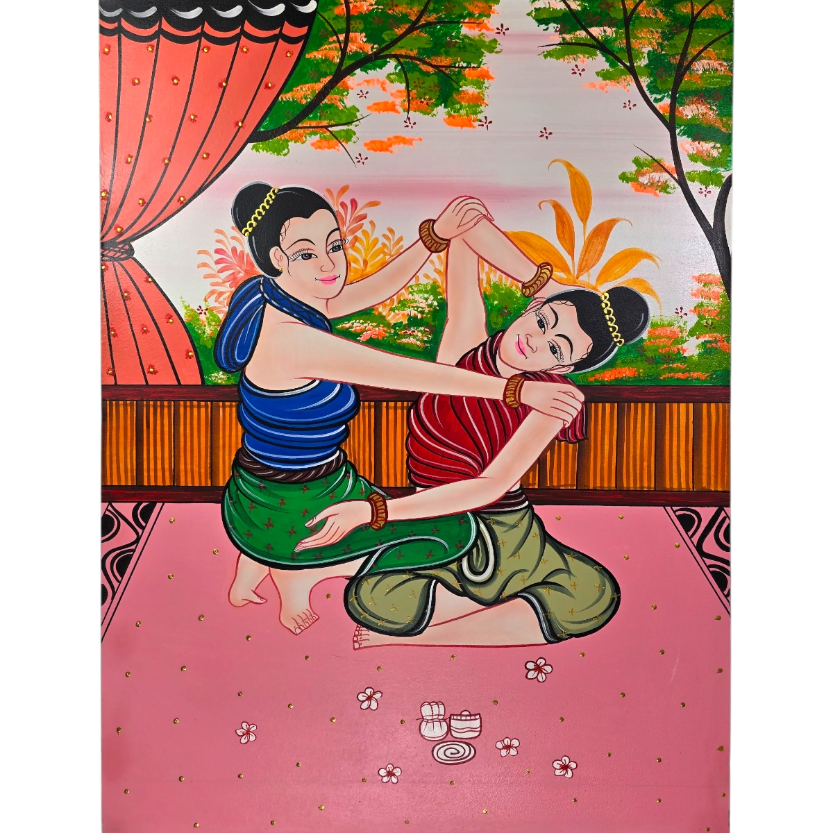 Acryl Gemälde Massage