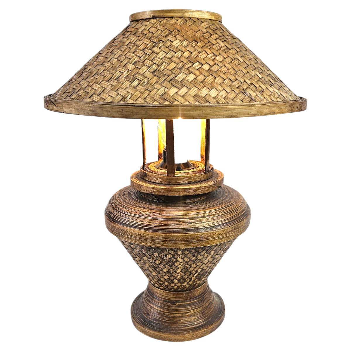 Rattan Lampe